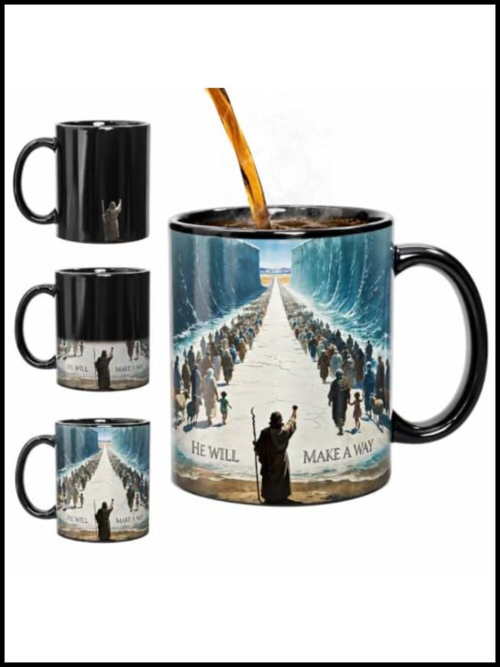 Christian Color Changing Coffee Mug 11 oz Heat Activated Ceramic